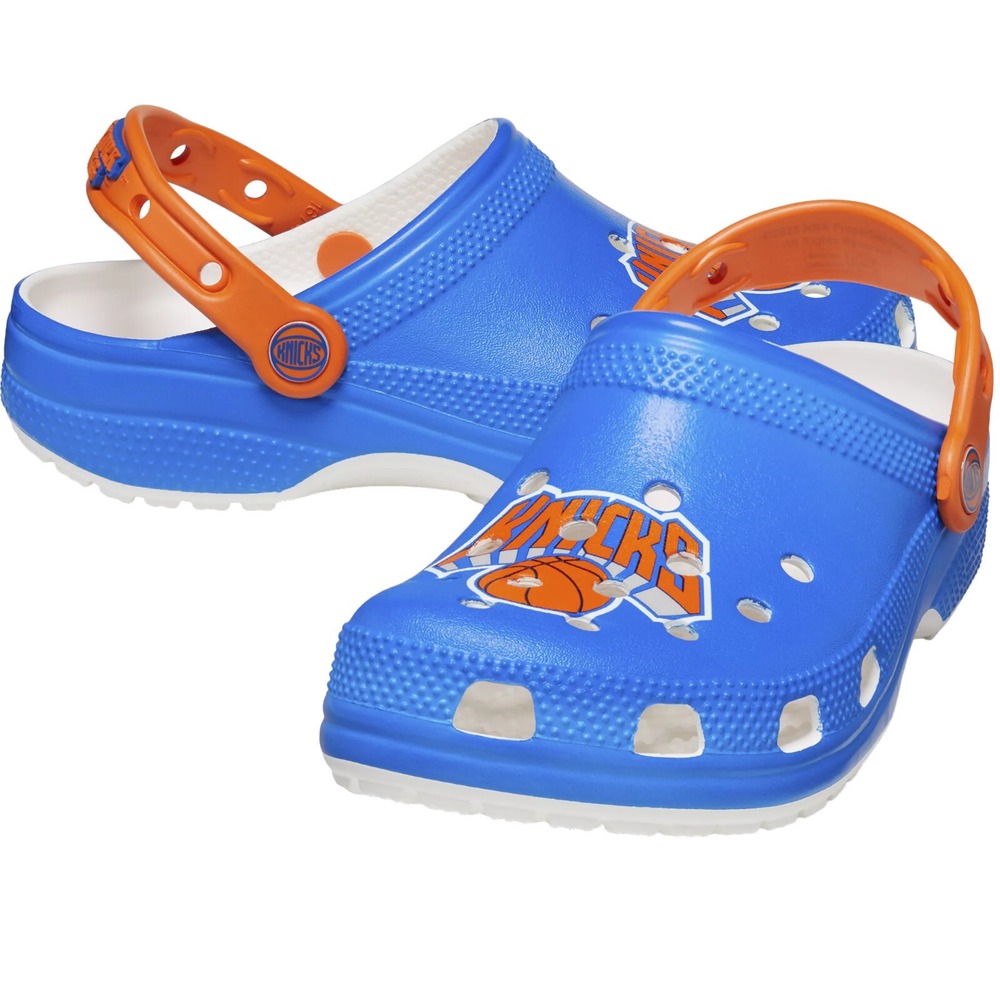 Crocs Adult NBA New York Knicks Classic Clog Blue Men's Size 8 / Women's Size 10